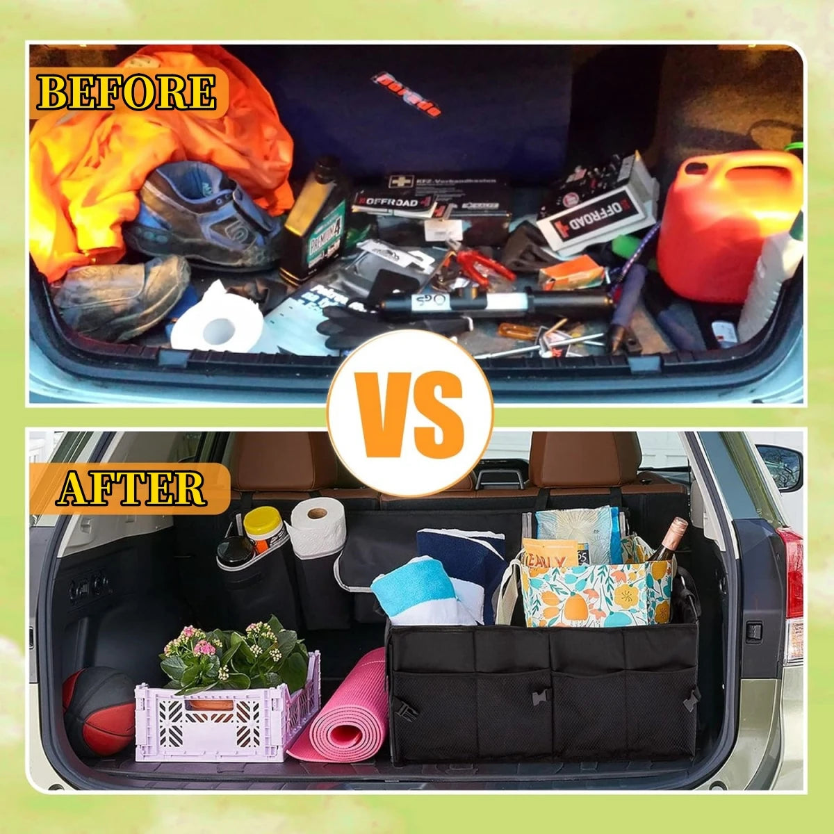Big Capacity Collapsible Car Storage