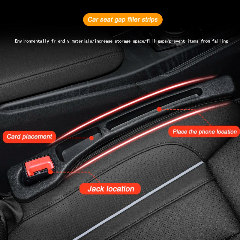 2 Pcs Universal Car Seat Gap Filler