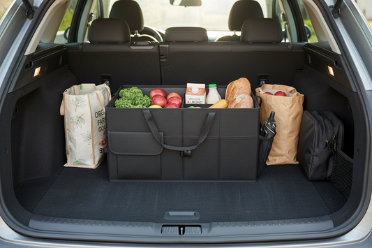 Big capacity collapsible car boot storage organiser